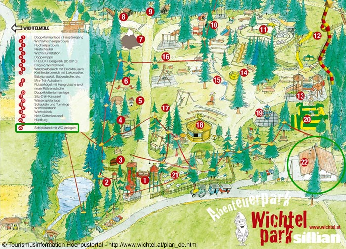 Standort des Schießstandes im Wichtelpark standort2